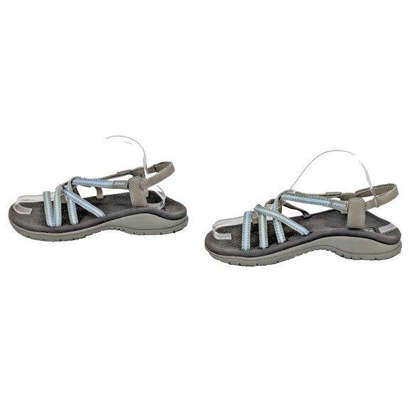 CUTE!  J Sport By Jambu Strappy Gray Blue Sandals Womens sz 8 - Picture 7 of 10